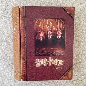 Warner Bros Harry Potter & The Sorcerer's Stone Small Metal Tin Book Box.